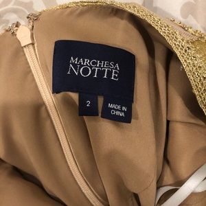 Marchesa Notte Midi dress